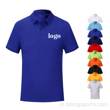 Verão confortável esporte de camiseta polo casual